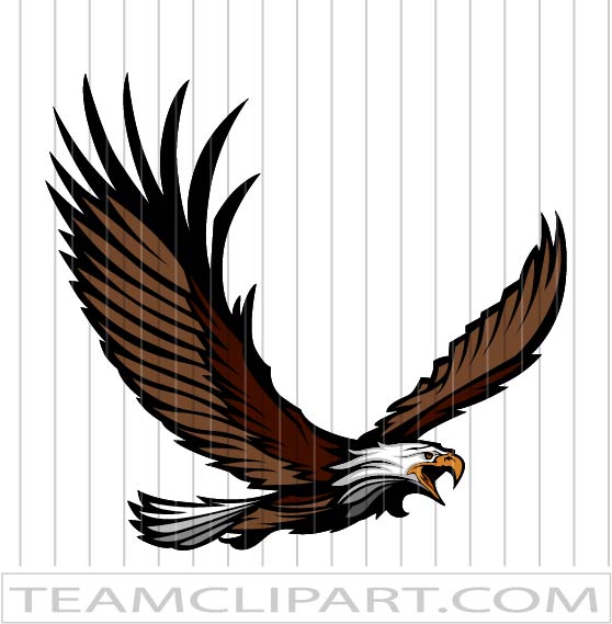 eagle with banner clip art