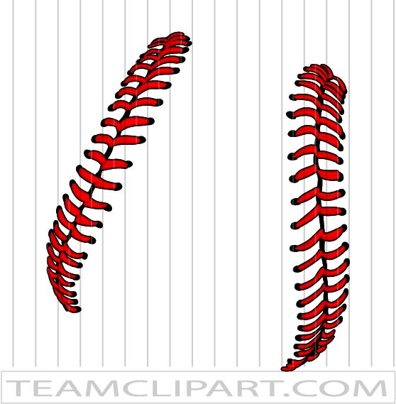 Vector Baseball Laces | Easy to Edit Vector Images | EPS JPG and PNG
