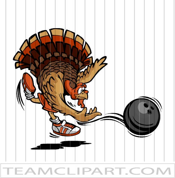 Clip Art Turkey Bowling | Easy to Edit Vector Images | EPS JPG and PNG