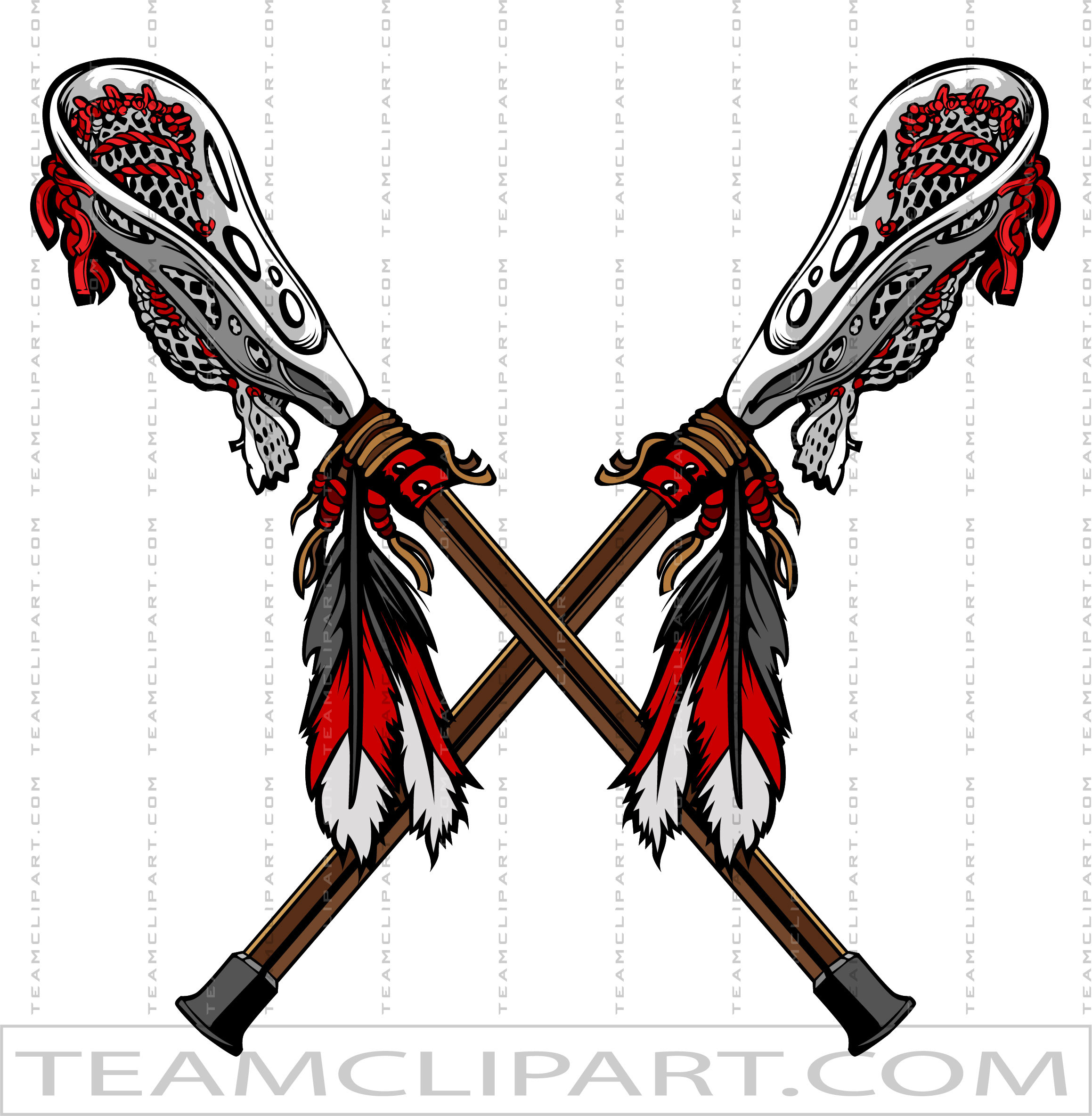 Braves Lacrosse Logo, Vector Format