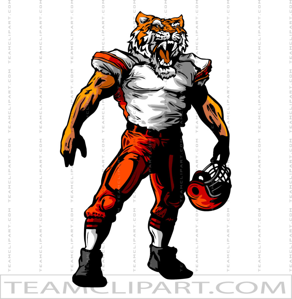 Tiger Football Logo | Quality Clipart Images | AI JPG EPS PNG