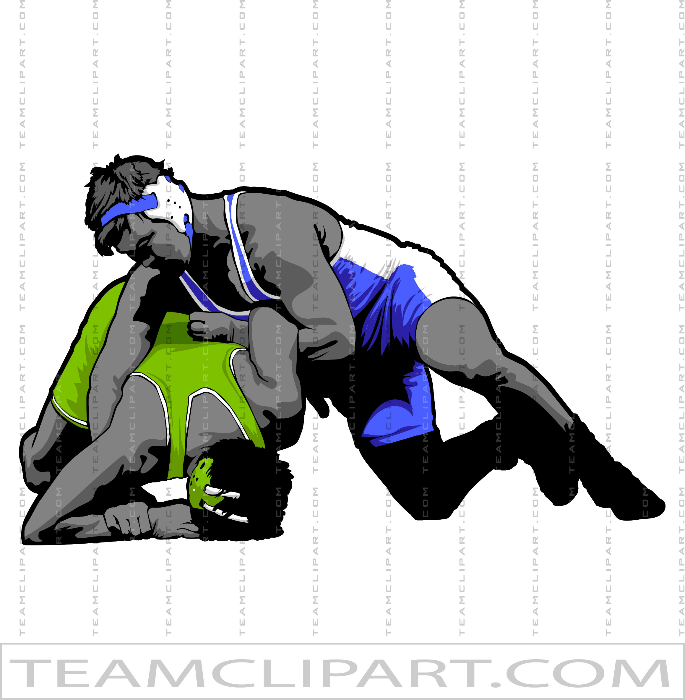 Wrestling Silhouette | Quality Clipart Images | AI JPG EPS PNG