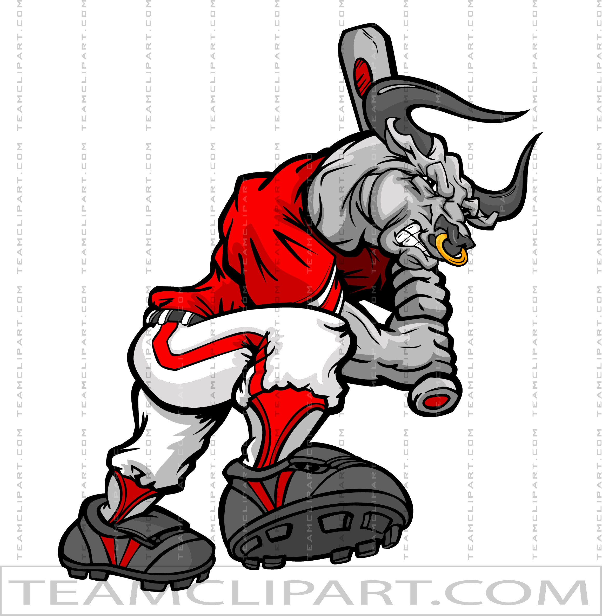 Vector Cardinal Football Mascot - TeamLogoStyle